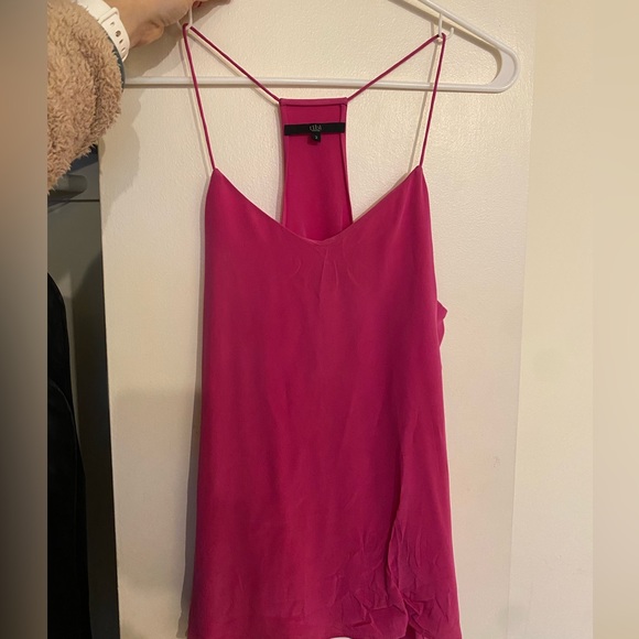 Tibi Tops - Tibi Classic Silk Cami Tank in hot pink, size 2